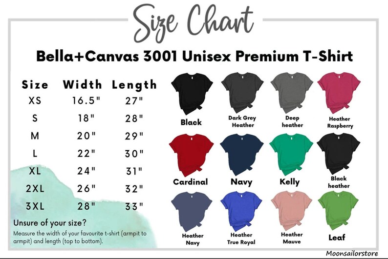 the size chart for a women's t - shirt
