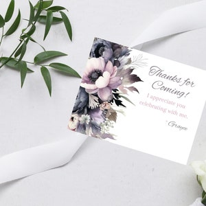 Merci floral foncé