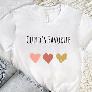 Cupid&#39;s Favorite Shirt, Valentine&#39;s Day Shirt, Heart Shirt, Valentine&#39;s Gift, Funny Valentine&#39;s Day Shirt