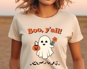 Retro Halloween Shirt, Cute Halloween Ghost Shirt, Halloween Party Shirt, Spooky Season Shirt, Spooky Season Tee, Halloween Gift, Fall Shirt
