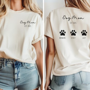 Custom Dog Mom Shirt, Dog Mom Shirts, Personalized Dog Mom Shirt, Dog Lovers Gift, Dog Person Gift, Pet Lover Shirt, Dog Mama Gift
