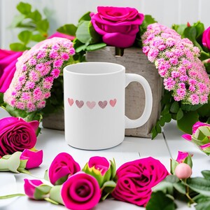 Valentine&#39;s Day Mug, Couple Coffee Mug, Heart Mug, Romantic Gift, Valentine&#39;s Day Gift