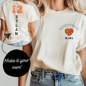Personalized Basketball Mom Shirt, Game Day Mom Shirts, Custom Basketball Mom Shirt, Basketball Shirt Woman, Basketball Mom Gift