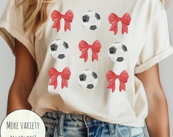 Coquette Soccer Shirt, Soccer Mom Shirt, Gift for Soccer Mom, Soccer Mama Shirt, Mothers Day Soccer Shirt