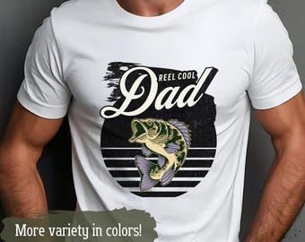 Reel Cool Dad Shirt, Fishing Dad Shirt, Fisherman Dad Gifts, Dad Birthday Gift, Fathers Day Present, Dad Fisherman, Fathers Day Gift