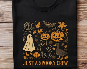 Just a Spooky Crew Shirt, Halloween Gift, Spooky Season Shirt, Trick or Treat Shirt, Spooky Tee, Halloween Spooky Shirt, Pumpkin Shirt