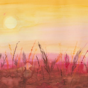 Summer Wheatfield Sunset