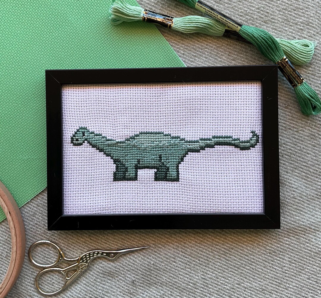Diplodocus Cross Stitch Pattern - Dinosaurs - Modern Cross Stitch PDF ...