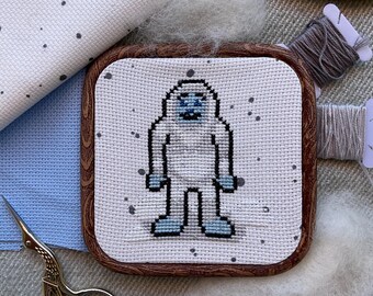 Yeti Cross Stitch Pattern - Cryptids, Cryptozoology and Legendary Creatures - Modern Cross Stitch PDF