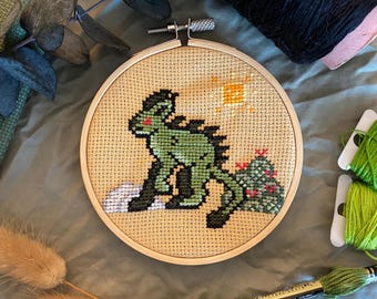 Chupacabra Cross Stitch Pattern - Cryptids, Cryptozoology and Legendary Creatures - Modern Cross Stitch PDF