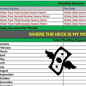 Simple Monthly Budget Tracker