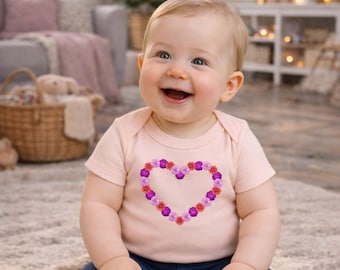 Baby Body „Blumenherz“