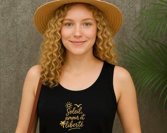 Sommer Tanktop mit französischem Spruch