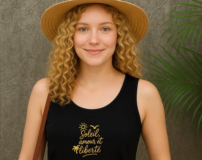 Sommer Tanktop mit französischem Spruch