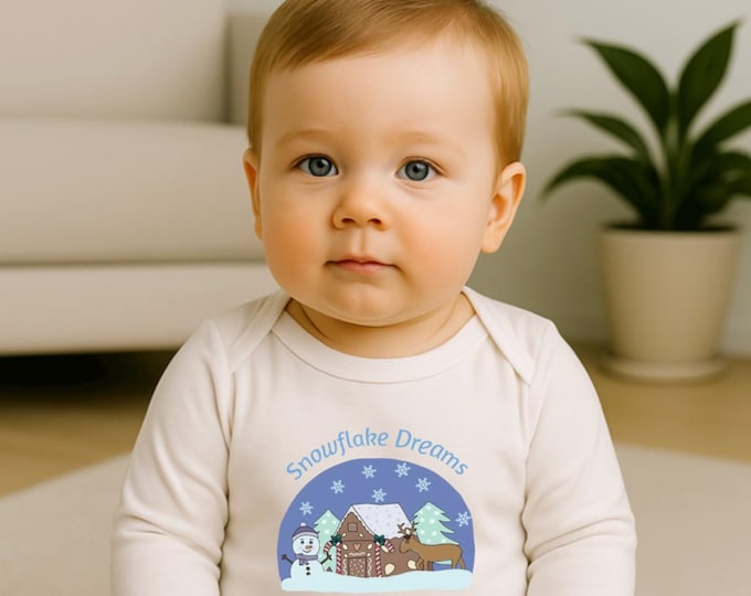 Langarm Body „Schneekugel“