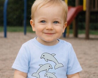 Baby T-Shirt „Delfine“