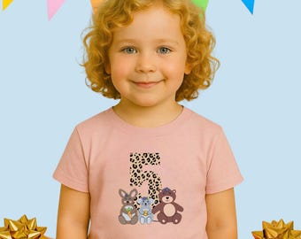 Kinder Shirt mit Zahl