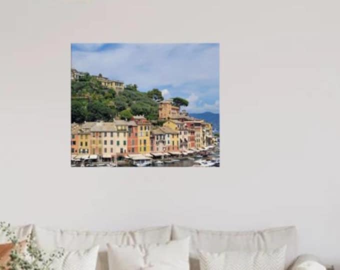 Portofino Leinwand – Mediterranes Wandbild aus Italien
