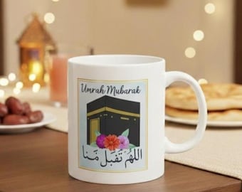 Tasse „Umrah Mubarak“ Kaaba Design
