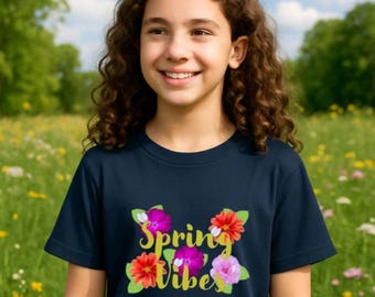 Kinder T-Shirt mit Frühlingsmotiv