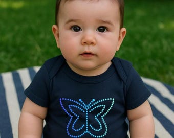 Bio Babybody mit Schmetterling