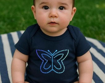 Bio Babybody mit Schmetterling