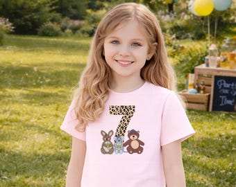 Kinder Geburtstagsshirt mit Tieren