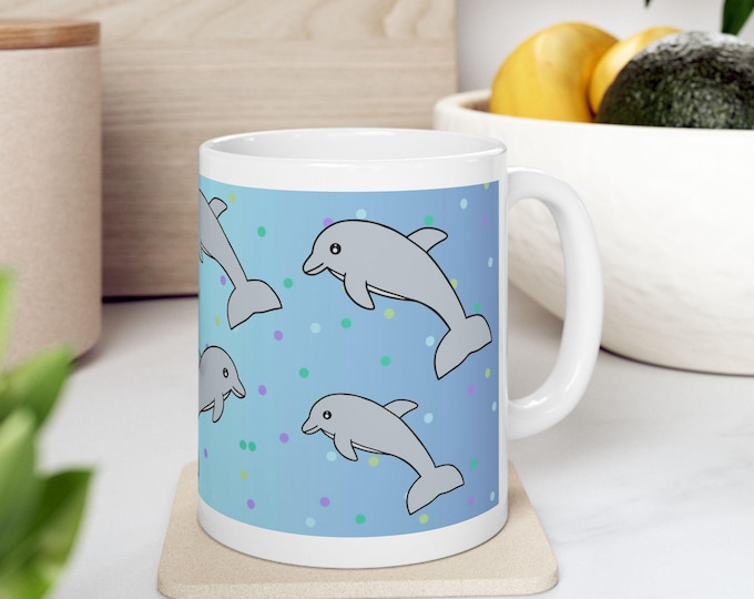 Delfin Tasse mit Meeresmotiv