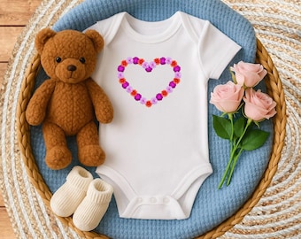 Baby Body „Blumenherz“