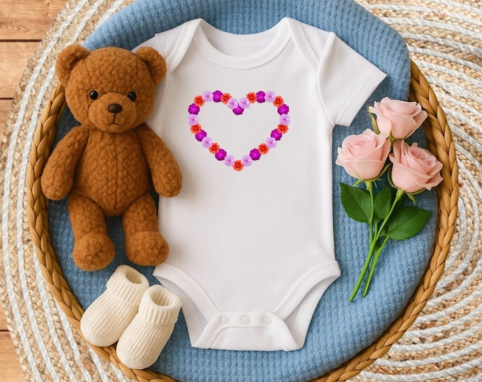 Baby Body „Blumenherz“