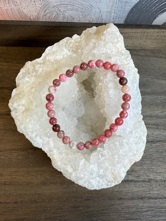 Thulite Thulite Bracelet Natural Stone Rare Stone