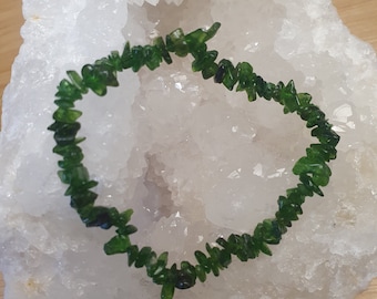 Diopside - chip bracelet - natural stones - lithotherapy