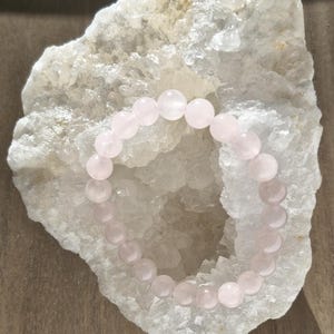 Rose Quartz - Natural Stone Bracelet Rose Quartz - Low Price Bracelet - Rose Quartz Bracelet