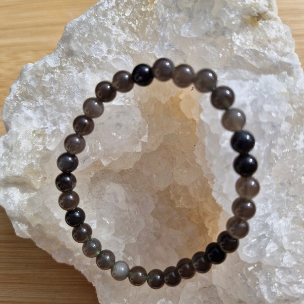 Bracelet en tectite - pierre naturelle - pierre rare