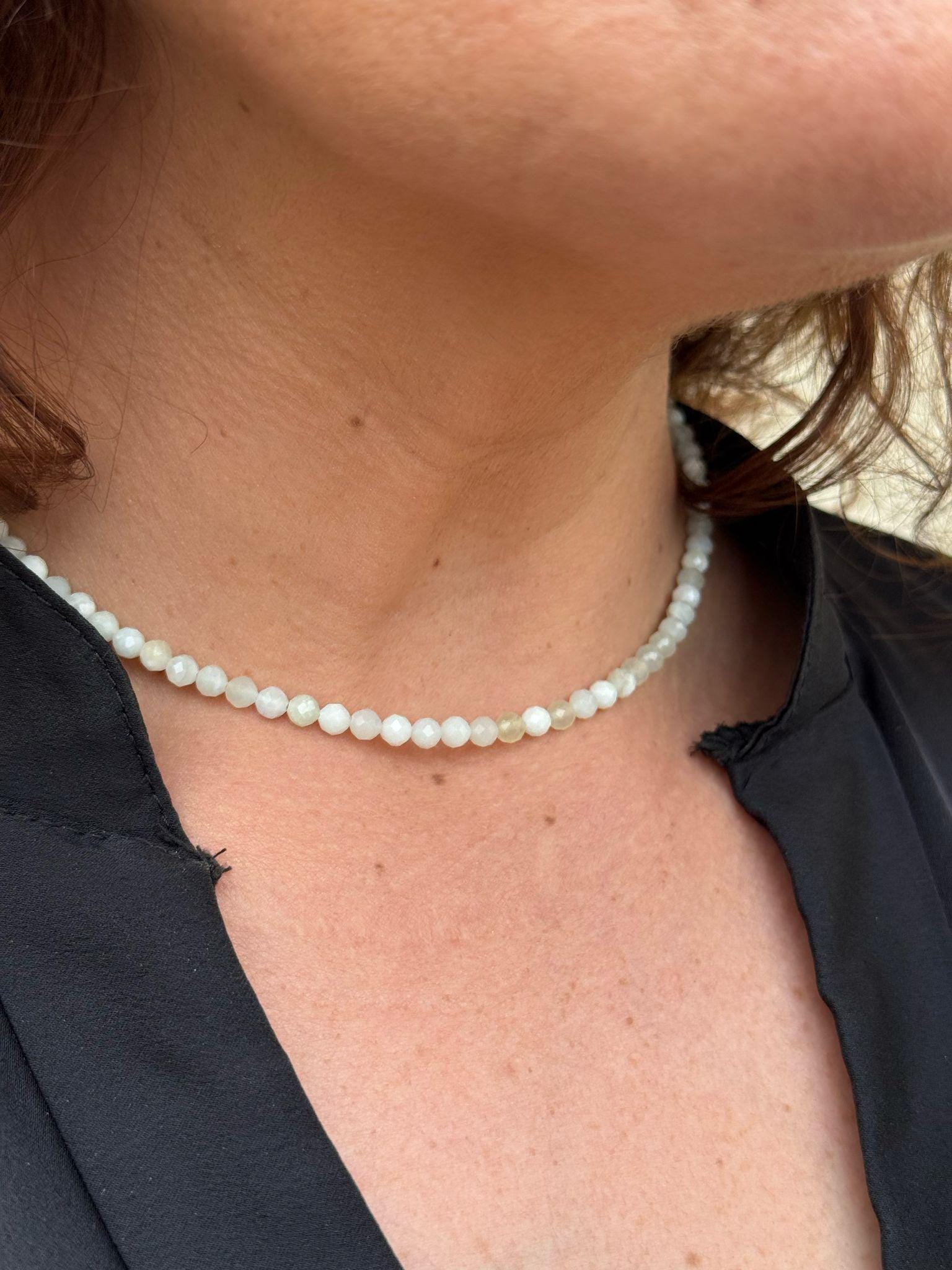 La Più Nobile Collana Con Ciondolo Da Sposa In Giada Verde A 2 File - Foto 6