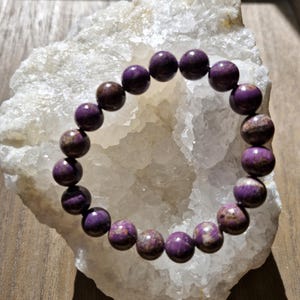 Stichtite - Stichtite natural stone bracelet - 10 mm beads - rare stone