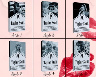 Taylor Swift Lipstick,  Taylor Swift Cigarette Lipsticks Set, Personalized Taylor Swift Cigarette Box, Bridesmaid gift, Wedding gift