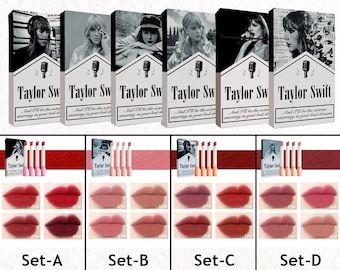 Taylor Swift Lipstick,  Taylor Swift Cigarette Lipsticks Set, Personalized Handmade Taylor Swift Cigarette Box, Gift for her,Bridesmaid gift