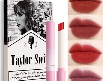 Taylor Swift Lipstick,  Taylor Swift Cigarette Lipsticks Set, Personalized Handmade Taylor Swift Cigarette Box, Gift for her,Bridesmaid gift