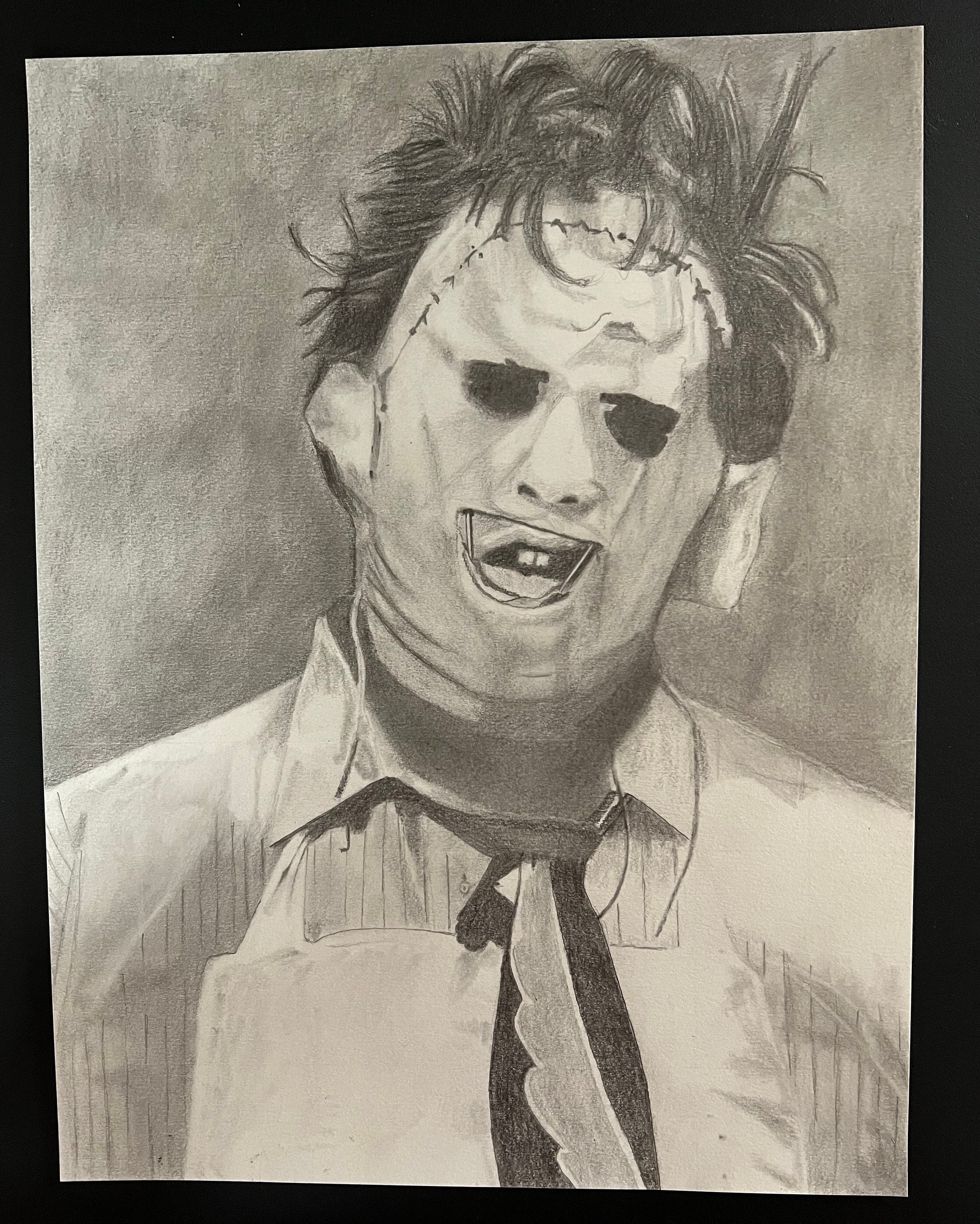 Leatherface Original Artwork 8.5x11 Inches - Etsy