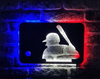 Baseball Led Sign - Baseball Fans Led Light - Lighted Wall Decor -  Gifts For Him - Christmas Gift