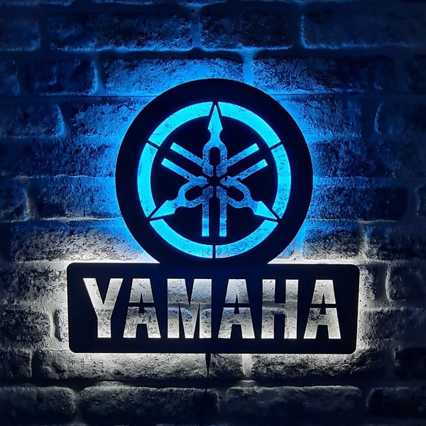 Yamaha Led Sign - Yamaha Fans Led Light - Motorcycle Lighted Garage Decor -  Gifts For Him - Christmas Gift