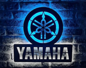 Yamaha Led Sign - Yamaha Fans Led Light - Decoración de garaje iluminada por motocicletas - Regalos para él - Regalo de Navidad