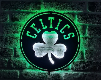 Boston Celtics Led Sign - Boston Celtics Basketball Fans Led Light - Lighted Wall Decor -  Gifts For Him - Christmas Gift