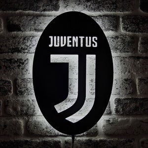 Juventus Led Schild - Juventus Football Team Fans LED-Licht - Juventus beleuchtete Wanddekoration - Geschenke für Ihn - Weihnachtsgeschenk