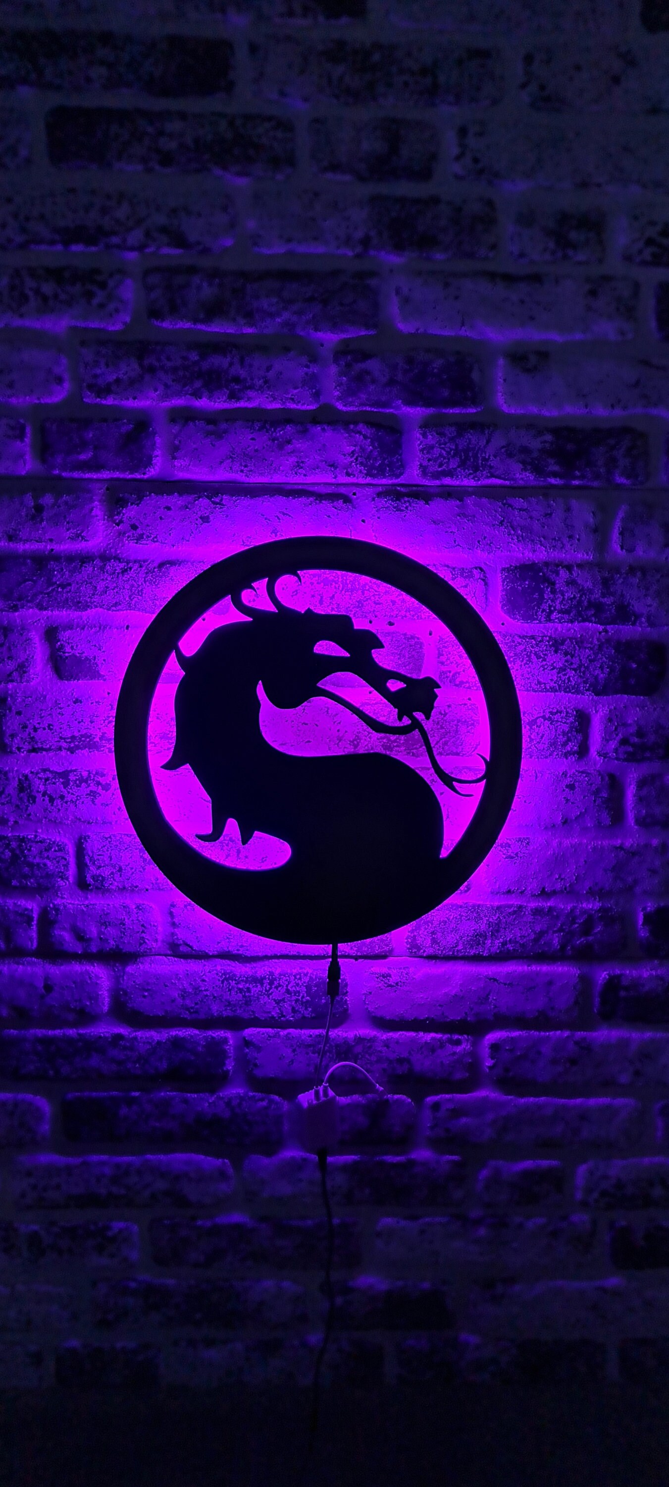 Mortal Kombat Dragon Led Sign - Dragon Fans Led Light - Lighted Wall ...