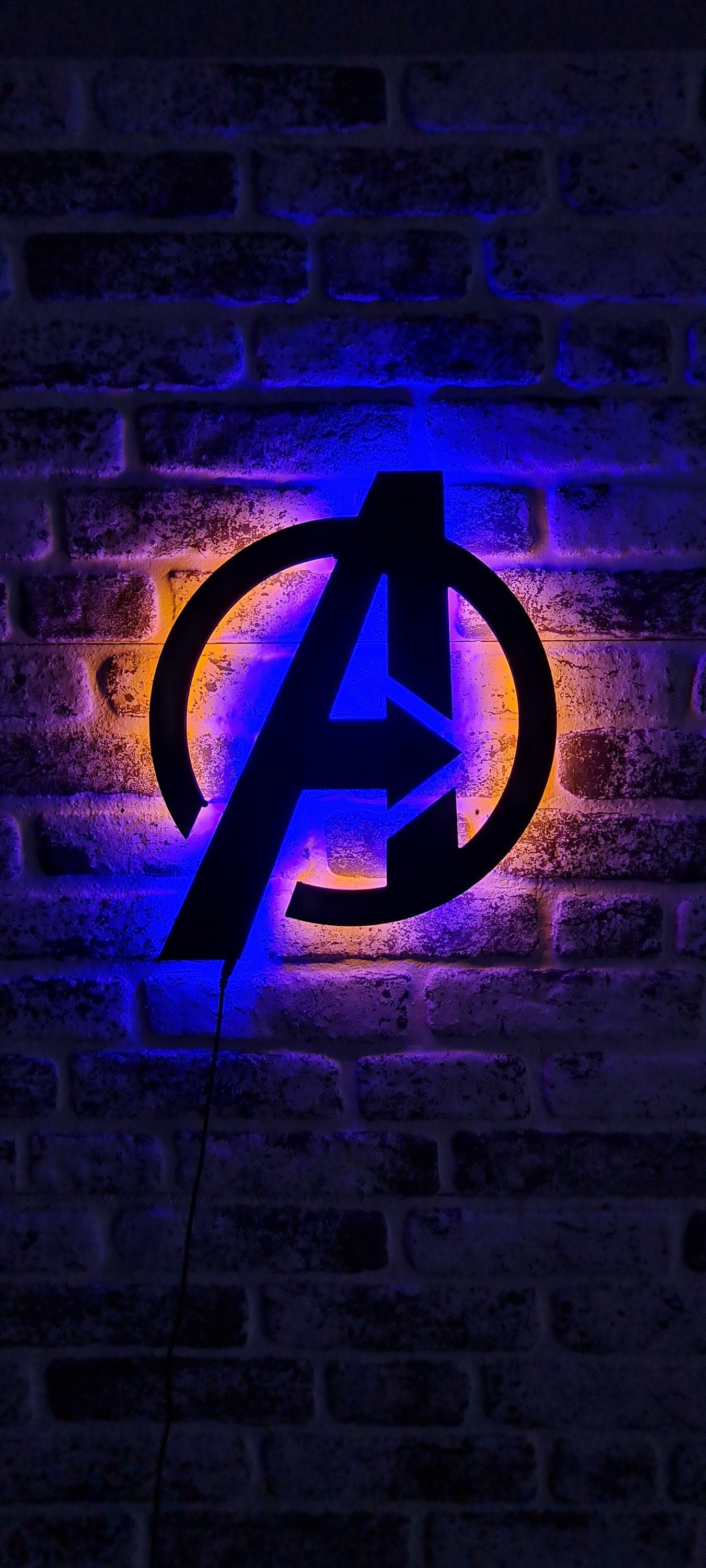 Stark Industries neon' Poster, picture, metal print, paint by Marvel