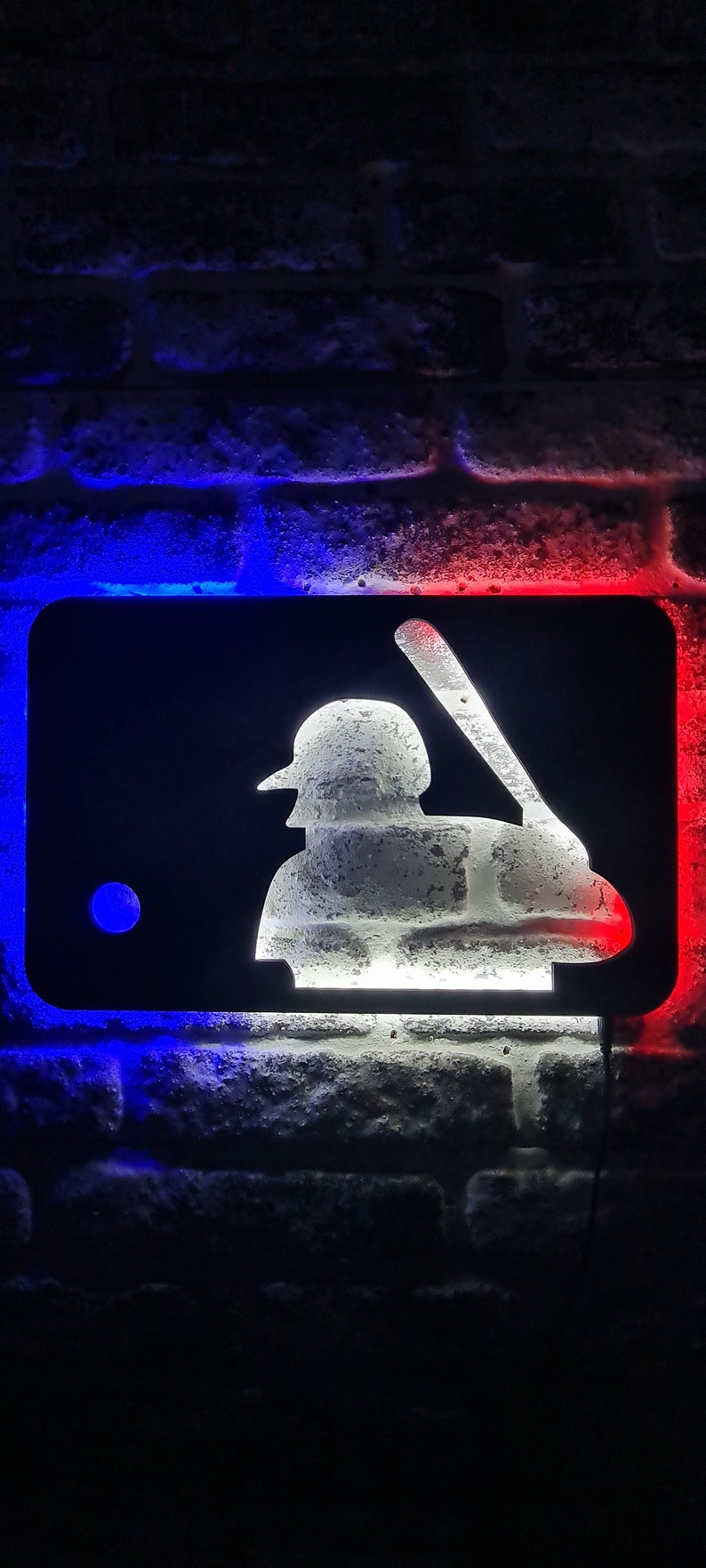Baseball Led Sign - Baseball Fans Led Light - Lighted Wall Decor ...