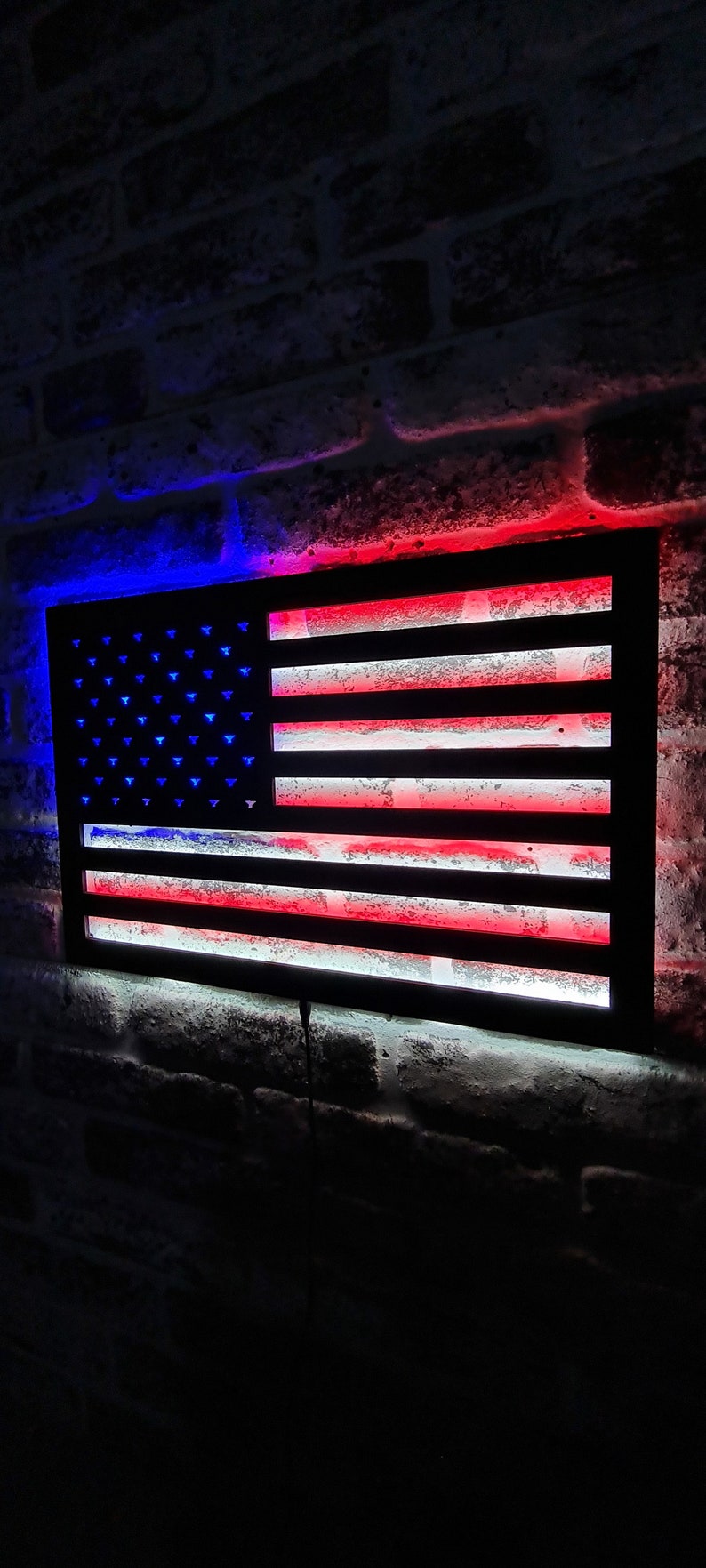 American Flag Led Sign Flag Led Light American Flag Wall Decor Gifts