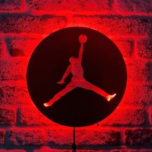 Jordan Led Sign - Jordan Basketball Fans Led Light - Lighted Wall Decor -  Gifts For Him - Christmas Gift